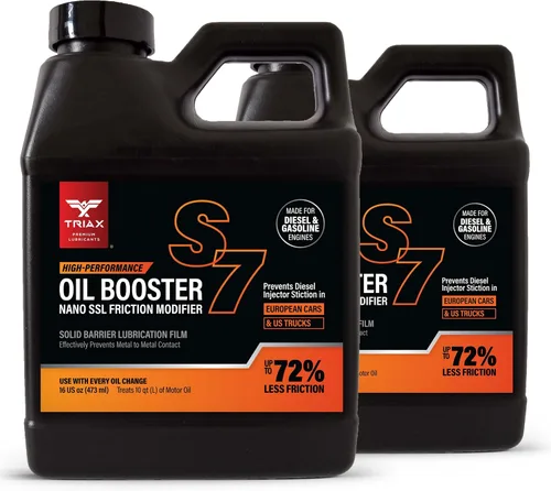 Vista 9 de Triax Max Oil Booster S7, limpiador de lodos de motor, refuerzo TBN, modificador de fricción, estabilizador de viscosidad, inhibidor de oxidación