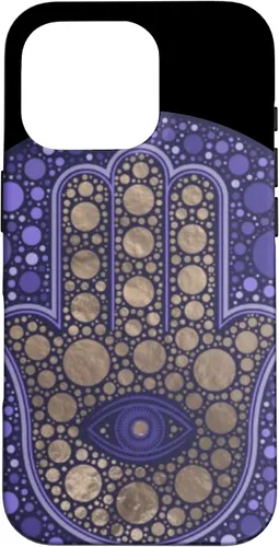 Vista 19 de Funda para iPhone 11 Purple Evil Eye and Hamsa Hand