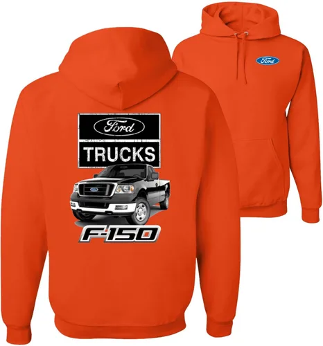 Vista 10 de Wild Bobby Ford Trucks F150 Pickup Cars and Trucks Front and Back - Sudadera con capucha unisex
