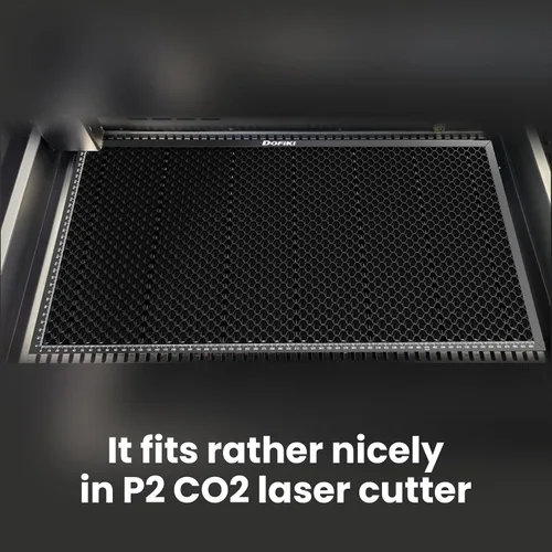 Vista 5 de Dofiki Cama láser de panal para cortador láser de CO2 P2 y P2S. Cama de corte de panal de acero diseñada para P2/P2S Construcción de acero sólido