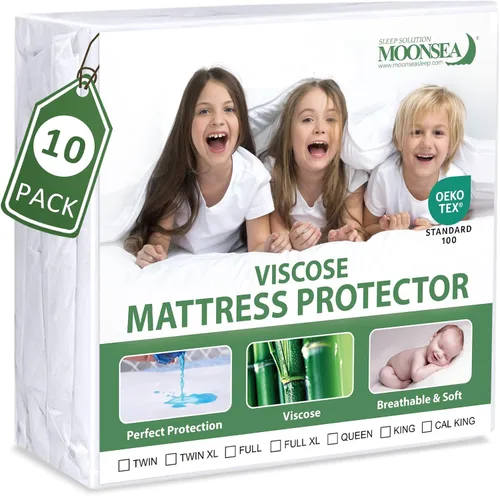 Vista 10 de Protector de colchón impermeable tamaño individual, amigable para la piel y transpirable, funda de colchón individual para niños, almohadilla