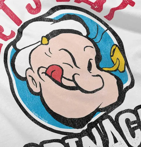 Vista 5 de Brisco Brands Popeye Let's Eat Spinach Cool Retro Toddler Boy Girl T Shirt