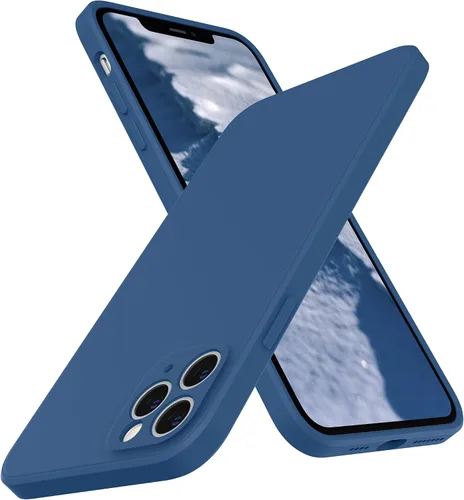 Vista 8 de SURPHY Funda de diseño para iPhone 11 Pro Max con protección para cámara, diseño de borde recto, silicona líquida delgada, piedra