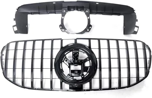 Vista 2 de Ajuste de ventilación de barra de rejilla frontal negra ABS para Mercedes Benz X167 GLS 2020-2024
