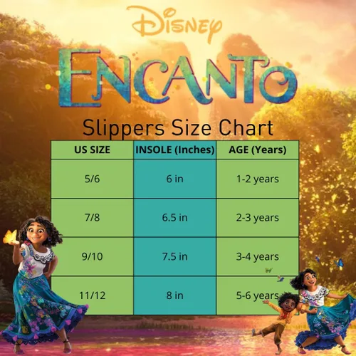 Vista 6 de DISNEY Pantuflas de princesa Encanto Cenicienta Ariel Jasmine Tianna para niñas, ligeras, cálidas, cómodas, suaves, Aline Girls (niños pequeños)