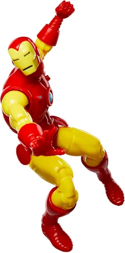 Vista 8 de Marvel Legends Series Iron Man, Avengers Retro Marvel Comics Secret Wars Figura de acción coleccionable de 6 pulgadas con escudo Marvel Legends