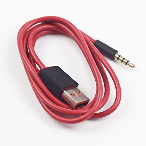 Vista 4 de Cable de carga de estudio USB a 0.138 in, cable de repuesto compatible con auriculares Beats by Dre Studio Wirelessd