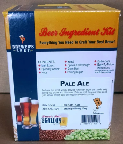 Vista 10 de Brewer's Best Kit de ingredientes de cerveza casera de un galón (cerveza de trigo americana)
