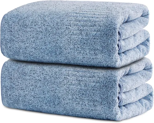 Vista 16 de SEISSO Toallas de baño, extra absorbentes y de secado rápido, toallas de fibra ligera, toalla de baño grande y suave de primera calidad