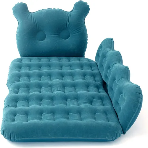 Vista 9 de Brilluxa Colchón inflable, colchón de aire flocado de PVC, cama de aire, carga de 330.7 lbs, para automóvil, SUV, viajes, campamento, cojín