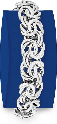 Vista 3 de Ross-Simons Italian Sterling Silver Large Byzantine Bracelet