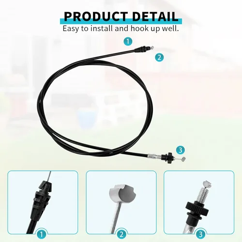 Vista 3 de Cable selector de velocidad 946-04655A, 746-04655A, cable de control de accionamiento compatible con Cub Cadet Troy-Bilt MTD Yard Machine Yard Man
