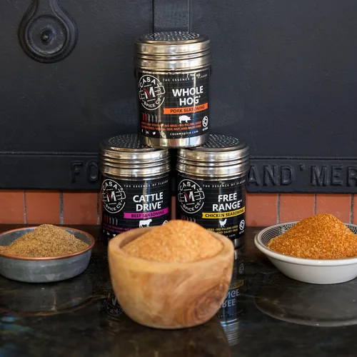 Vista 2 de Casa M Spice Co Mini Ranch Pack - Set de condimentos para especias • Bajo en sodio • Sin MSG • Especias y condimentos para barbacoa • Set de regalo
