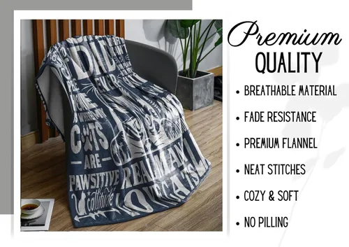 Vista 5 de Manta de regalo de agradecimiento para papá con gato para hombres, 50 x 65 pulgadas, la mejor