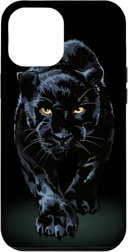 Vista 26 de iPhone 16 Black Panther Walking Toward Shadow - Estuche de regalo para amantes de los gatos salvajes