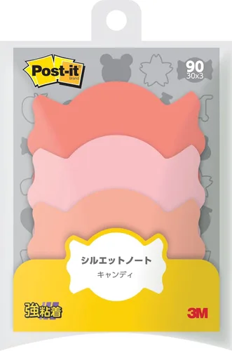 Vista 15 de Post-it SSS-YA2 Notas adhesivas fuertes, diseño de silueta, hortensia 2.7 x 2.7 pulgadas (2.717 x 2.717 in), 30 hojas x 3 almohadillas