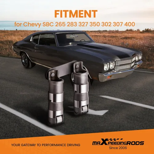 Vista 2 de maXpeedingrods para elevadores de rodillos Chevy 350, elevadores de rodillos hidráulicos para Chevy SBC Small Block V8 350 265 283 327 302 307 400