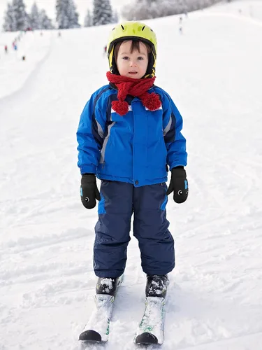 Vista 2 de Guantes de esquí de invierno guantes impermeables con forro de algodón cálido para niños