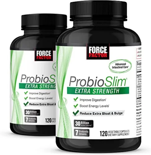 Vista 10 de Force Factor Probióticos extra fuertes ProbioSlim para mujeres y hombres