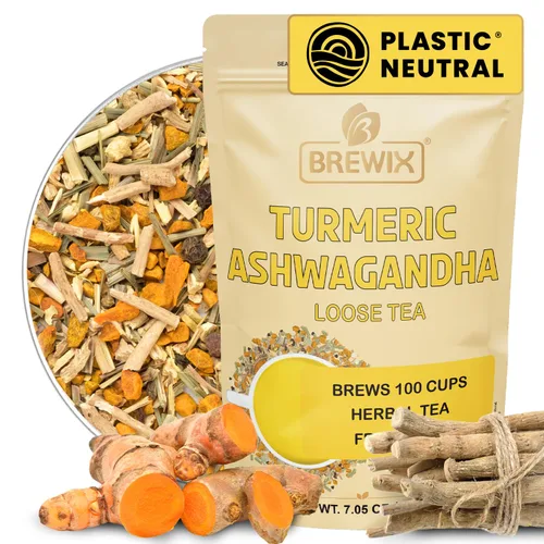 Vista 21 de BREWIX, Bedtime Blossom - Té suelto de hierbas (más de 50 tazas) sin cafeína y totalmente natural Mezcla relajante floral nocturna Rooibos