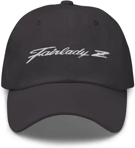 Vista 5 de Fairlady Z Script Datsun 240z 280z Vintage JDM - Gorro para papá Negro