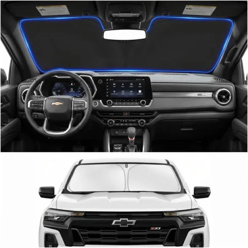 Vista 71 de Parasol para parabrisas para BMW X1 E84 2016-2024 2025, accesorios – Cubierta de parasol para parabrisas de ventana delantera, ajuste personalizado