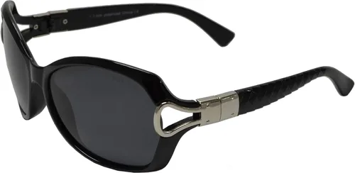 Vista 4 de Gafas de sol polarizadas de mariposa ovales con patillas de metal