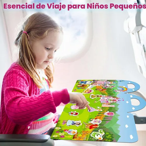 Vista 3 de iGetooy Libros de calcomanías reutilizables para niños pequeños de 1 a 3 años, calcomanías para niños de 2 a 4 años, calcomanías de princesa Cuento