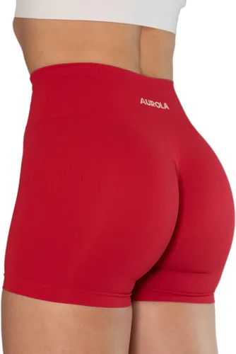 Vista 7 de AUROLA Dream Collection - Pantalones cortos de entrenamiento para mujer, cintura alta, pantalones cortos atléticos sin costuras