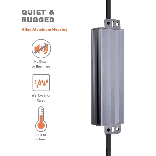 Vista 4 de Transformador de fuente de alimentación de LED de voltaje constante impermeable IP67 de 60W, entrada universal de 100-240V CA con enchufe, salida