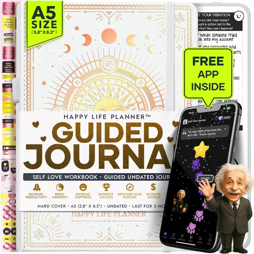 Vista 9 de Agenda de objetivos y para la vida de la ley de atracción, 90 días para crear la vida de tus sueños, diario de gratitud, agenda para el éxito