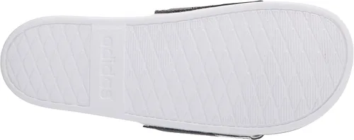 Vista 4 de adidas Sandalias Adilette unisex, cómodas, para adulto, Negro, blanco, blanco, 5