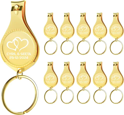 Vista 10 de Abrebotellas multifunción 4 en 1, cortauñas, recuerdos de boda, privado personalizado, plateado, regalos multiherramienta para hombres