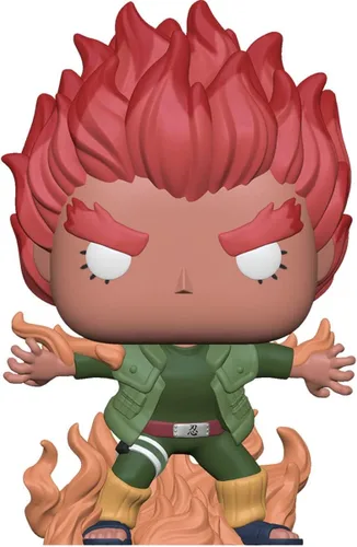 Vista 6 de POP Naruto Shippuden - Figura de vinilo Funko de Might Guy (Eight Inner Gates) (paquete con funda protectora de caja compatible), multicolor, 3.75