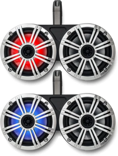 Vista 10 de KICKER Negro Dual Wake Tower System Charcoal 6,5" altavoces marinos RGB LED