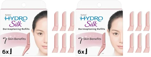 Vista 12 de Schick Hydro Silk Cuchillas de recambio de varita dermaplaning — Recargas, 6 estilo profesional