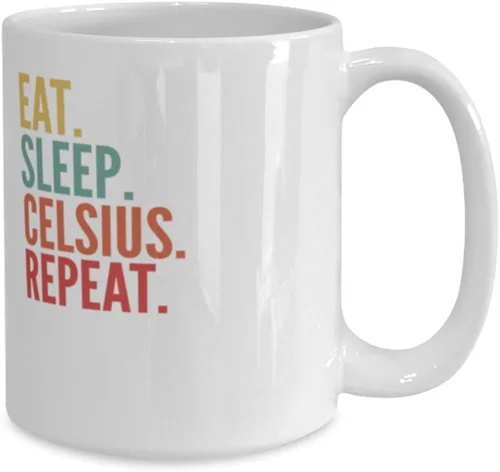 Vista 2 de Celsius Crypto, taza de repetición Celsius de 15 onzas, color blanco