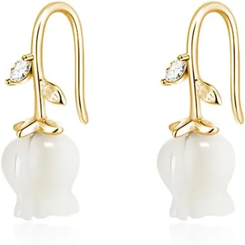 Vista 10 de Reffeer Aretes Sólidos de Plata de Ley 925 con Diseño de Flores Tipo Crawler Cuff Envolventes para Mujeres Adolescentes Aretes Envolventes de Flores