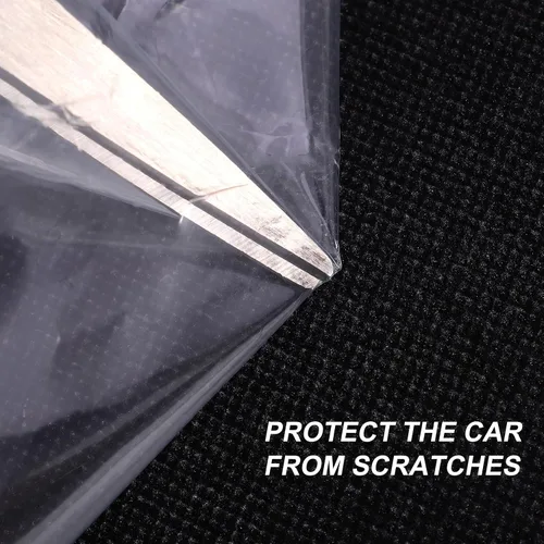 Vista 3 de VOSAREA Película de protección de pintura transparente para automóvil, película protectora interior a granel de 9.8 ft, envoltura de cubierta