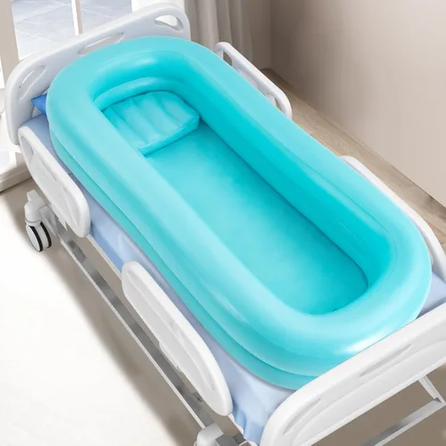 Vista 6 de Bañera inflable médica y bomba de aire eléctrica, bañera de la ducha de la cabecera