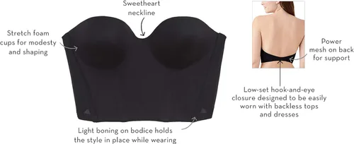 Vista 6 de b.tempt'd Women's Future Foundation Backless Strapless Bra