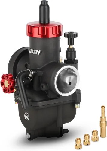 Vista 9 de NIBBI Carburador PE24,0.945 in para motor de motocicleta de 150 cc con chorros de carbohidratos – para Dirt Pit Bike Mini Bike Motocross GY6