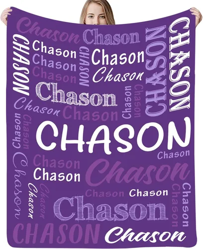 Vista 25 de Manta de franela personalizada con nombre para bebés y niños, manta de regalo personalizada ultrasuave para tu familia, amigo, colega, regalos