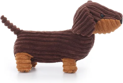 Vista 3 de Apricot Lamb Henry Dachshund - Animales de peluche para niños, suaves y lindos juguetes de peluche para bebé niña y niño, 10.6 pulgadas