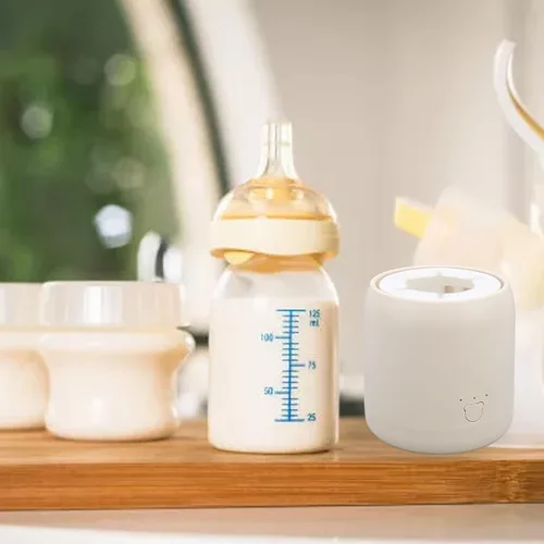 Vista 6 de Mezclador eléctrico de leche para bebés con carga USB automática en polvo, mezclador eléctrico portátil de bajo ruido, mezclador de leche para bebés