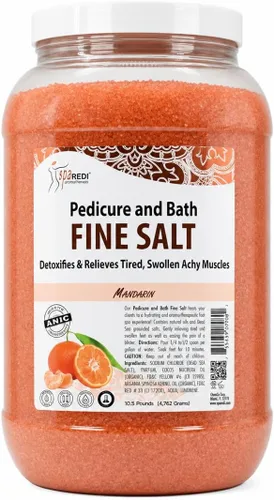 Vista 11 de SPA REDI - Remedio de Inmersión para Pies y Sal Fina de Baño de Pepino y Melón, 3.79 L - Hecho con Sales del Mar Muerto, Aceite de Argán, Aceite