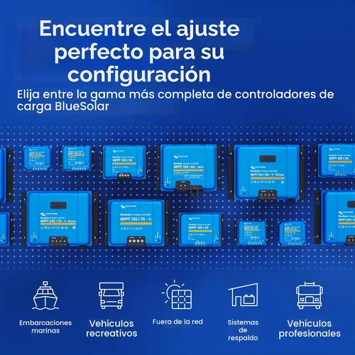 Vista 7 de Victron Energy BlueSolar MPPT Controlador de carga solar - Controladores de carga para paneles solares - 150V, 35 amperios, 12/24/36/48 voltios