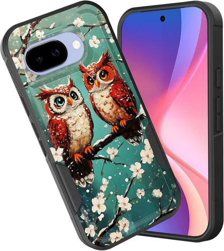 Vista 86 de Funda para Pixel 6A, funda híbrida de doble capa resistente a prueba de golpes de policarbonato duro de silicona suave TPU para Google Pixel 6A