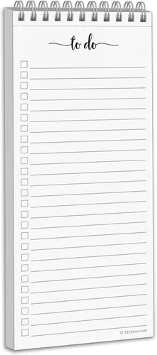 Vista 8 de 321Done (1 paquete de 2 bloc de notas para hacer (1) para comprar lista, paquete de 2 – 3.7 x 8.5 pulgadas (delgado, delgado, de mano – rayado (1)