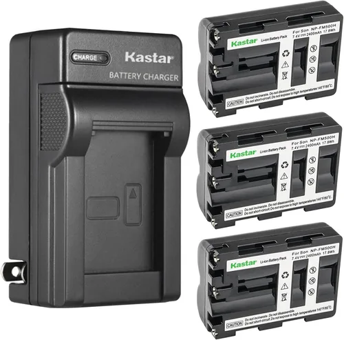 Vista 6 de Kastar NP-FM500HN - Cargador de batería de pared de CA de repuesto para Sony DSLR-A200W, DSLR-A200WB, DSLR-A300, α300, Alpha A300, DSLR-A300K